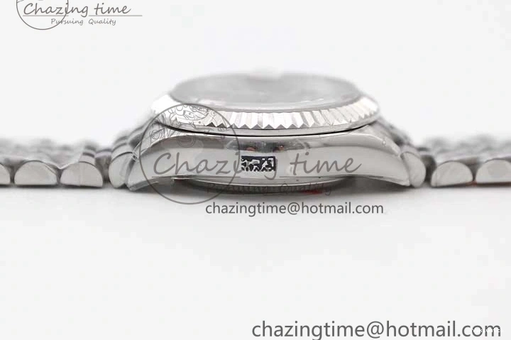SS on Silver Steel Lady Bracelet 1:1 904L 28 TWF Best Dial DateJust President Edition NH05 0426